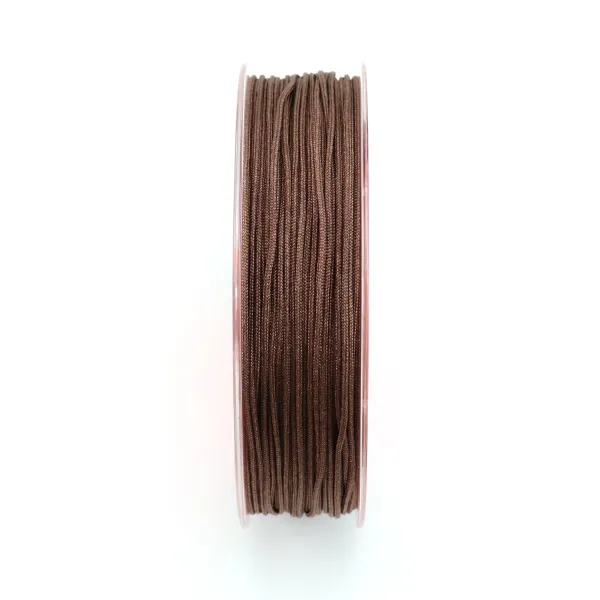 Brown polyester thread 1.2mm x 25m