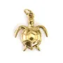 Breloque Pendentif tortue 11x13mm - Acier Inox 304 doré x 1pc