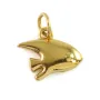 Fish Pendant Charm 8x10mm - 304 Stainless Steel Gold x 1pc