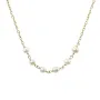 Collar en oro laminado y perla de agua dulce x 1ud