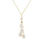 Necklace in gold filled & freshwater pearl x 1pc