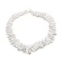 Perlas de cultivo de agua dulce, blancas, keshi tubo x 38cm