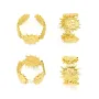 Thick sun ring - Gold 304 stainless steel x 1pc