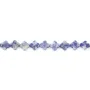 Jaspe manchado azul trevo 7.5mm x 38cm