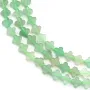 Grüner Fluorit Kleeblatt 6.5mm x 38cm