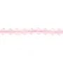 Cuarzo rosa trébol 7.5mm x 38cm