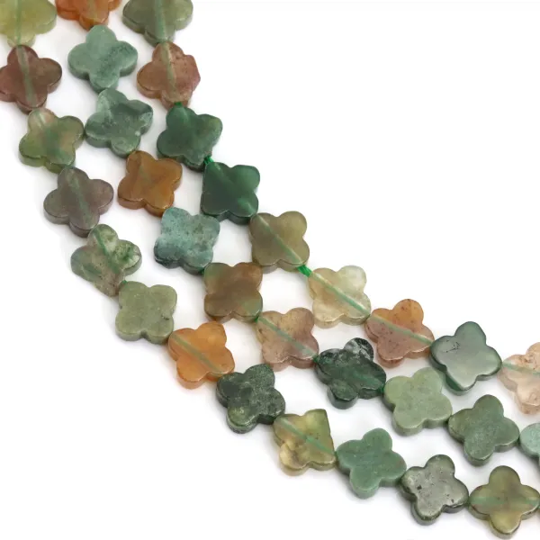 Indian agate clover 7.5mm x 38cm