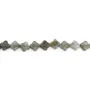 Labradorite clover 7.5mm x 38cm