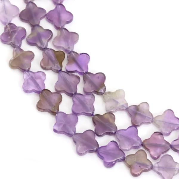 Amethyst-Kleeblatt 10mm x 38cm