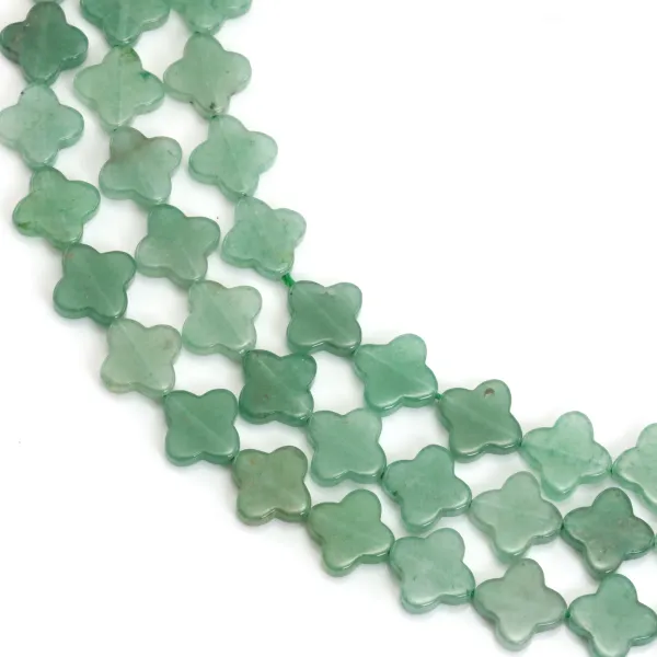 Aventurine clover 10mm x 38cm