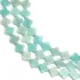 Peruvian Amazonite clover 10mm x 38cm