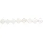 Rock crystal clover 10mm x 38cm