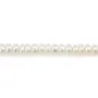 Pérola de cultura de água doce, branca, rodela, 3.5-4mm x 41cm