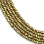 Rondella barocca di ematite dorata 2.5mm x 39cm