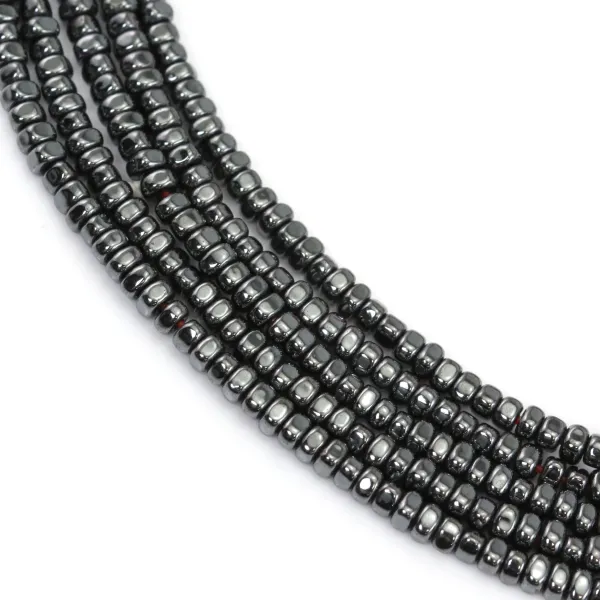 Hématite rondelle baroque 2.5mm x 39cm