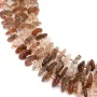 Quarte rutile multicolore chips barocco x 39cm