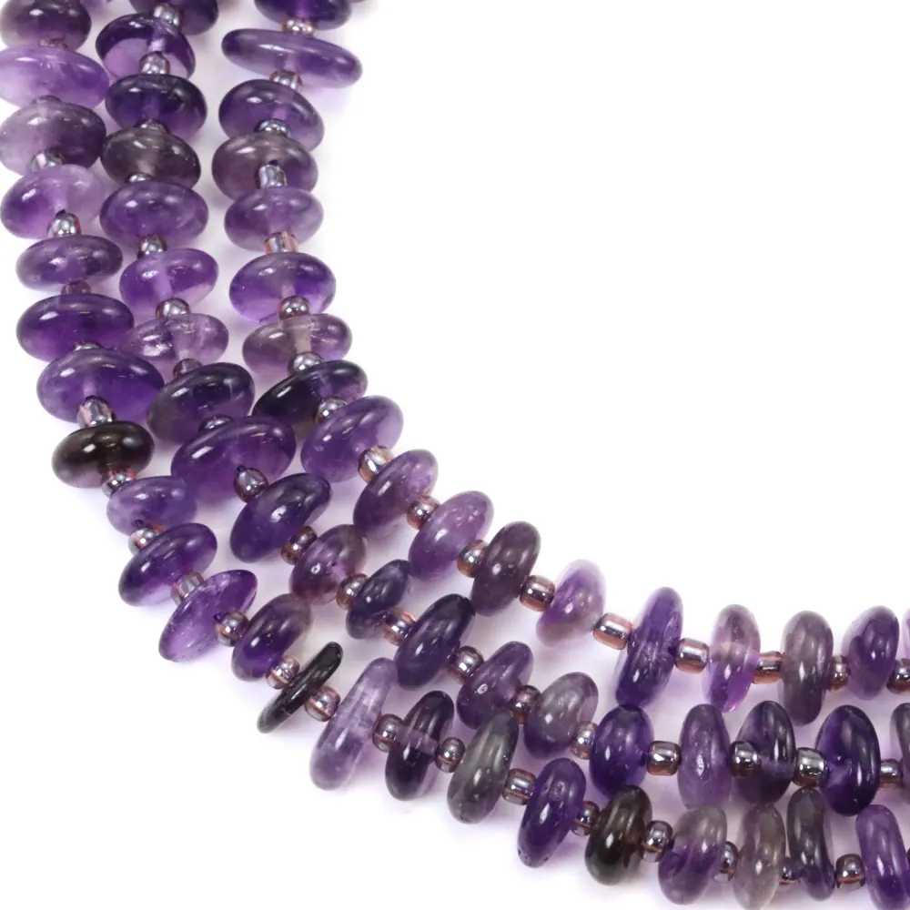 Amethyst baroque chips x 39cm