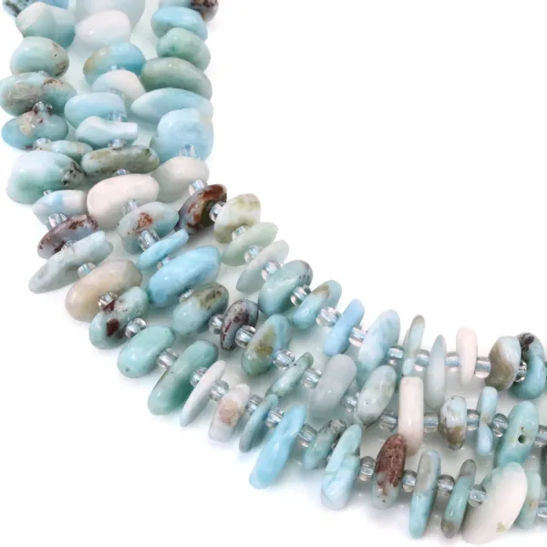 Larimar baroque chips x 39cm (approx.81pcs)