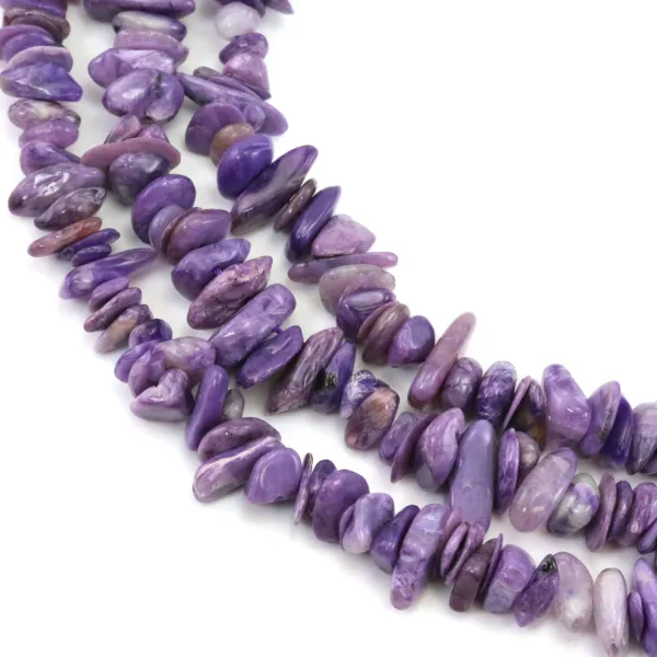 Charoïte chips x 40cm