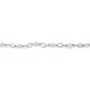 Round moonstone rosary chain 2.5mm - Silver 925 x 20cm