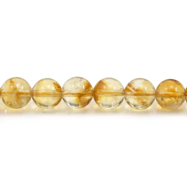 Citrine Ronde 12mm - Perles pierres naturelles pas cher