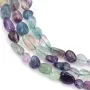 Nugget barroco de fluorita 6-8mm x 39cm