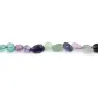 Nugget di fluorite barocca 6-8mm x 39cm