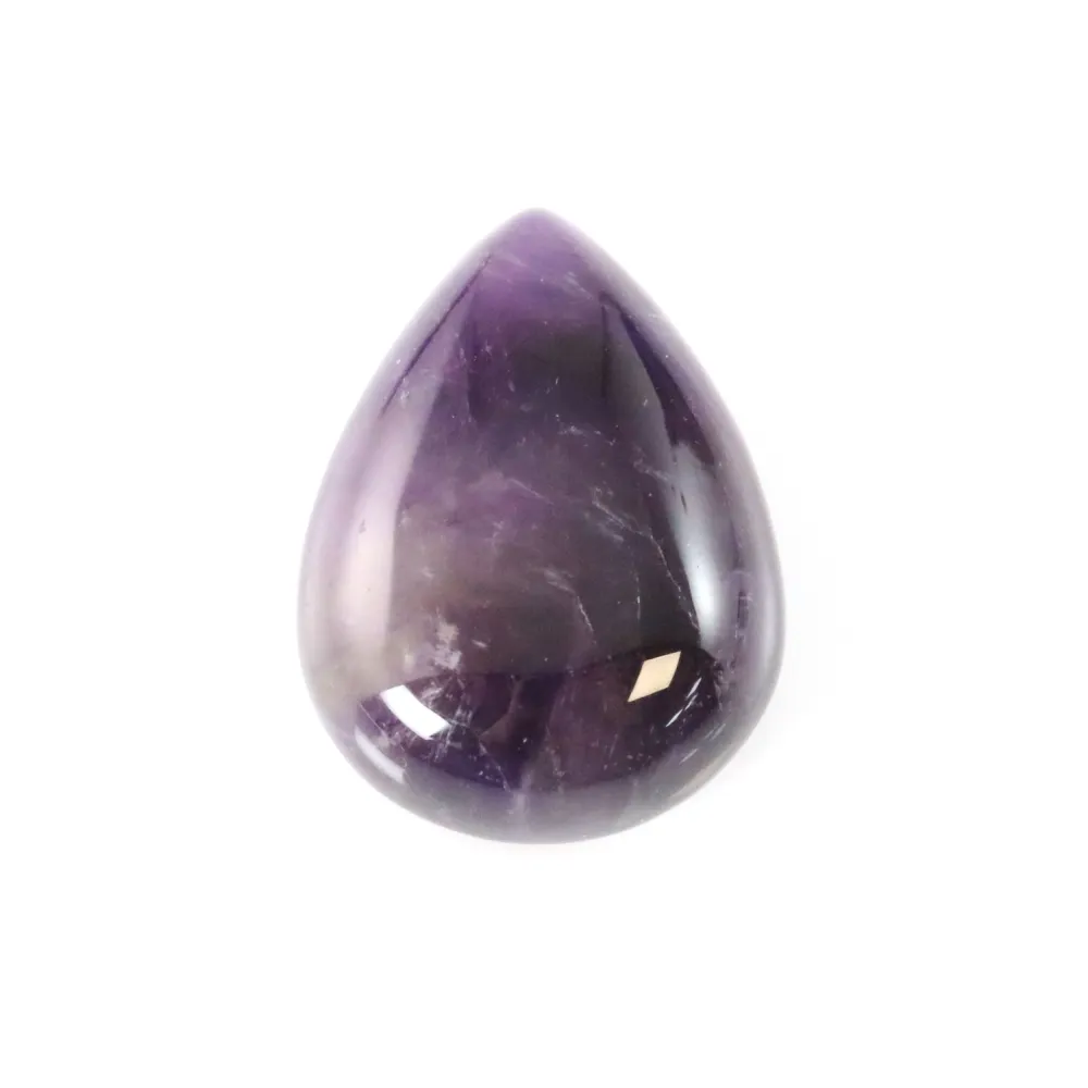 Cabochão ametista gota 15x20mm x 1pc