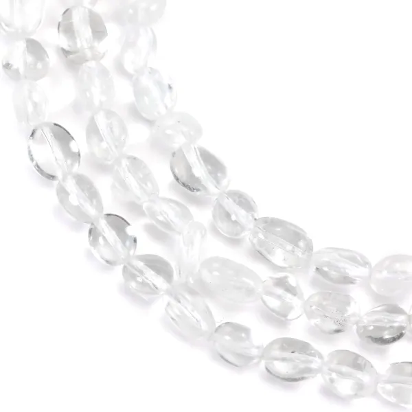 Cristal de rocha barroco nugget 6-8mm x 39cm