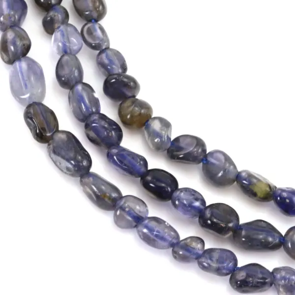 Cordiérite (Iolite) baroque nugget 4-5mm x 39cm