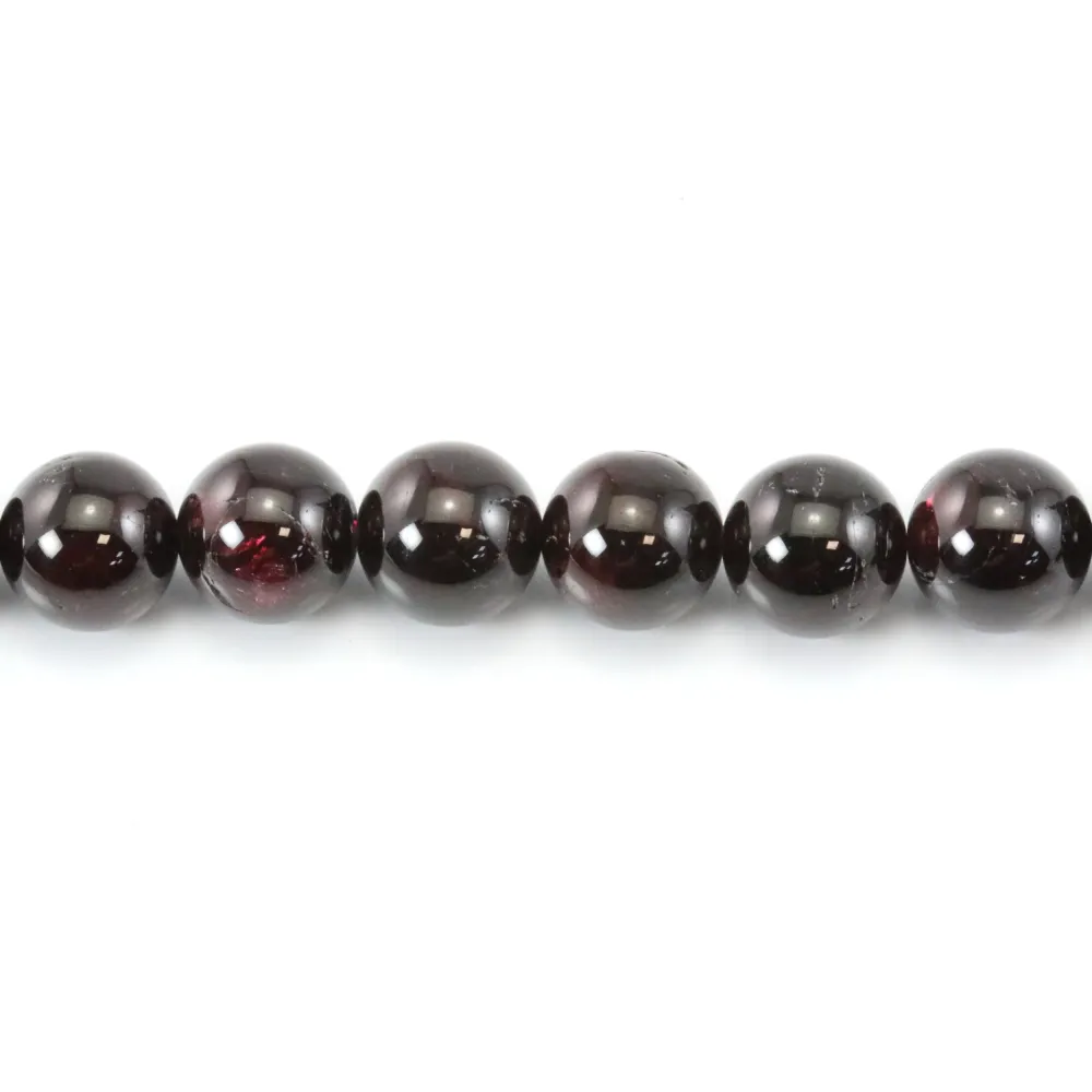 Runder Granat 12mm x 2 Stück