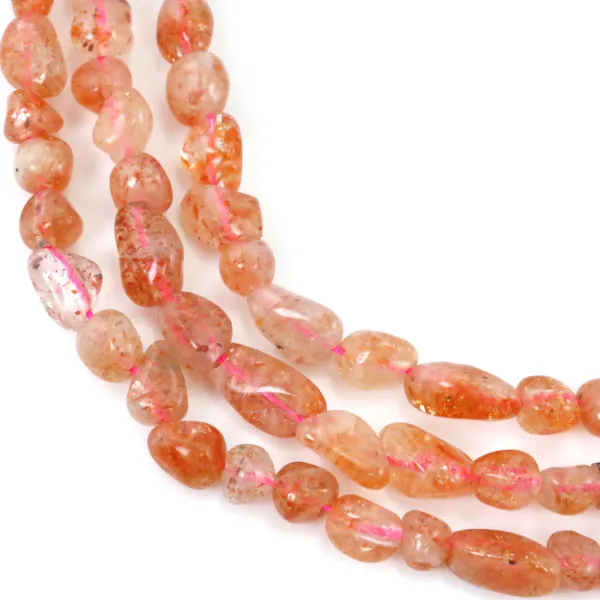 Sunstone baroque nugget 4-5mm x 39cm