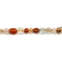 Multicolored baroque rutile quartz nugget 4-5mm x 39cm