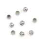 Conta para esmagar redonda 2.5mm - Prata 925 rodiada x 20pcs