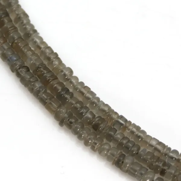 Pietra di Luna Grigia Rondella Heishi 4-5mm x 41cm