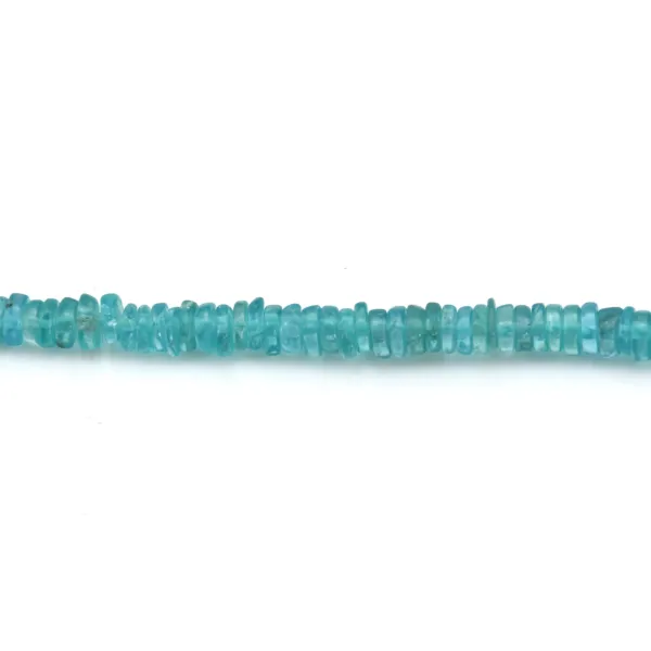 Apatit-Rondelle-Heishi 3-4mm x 40cm