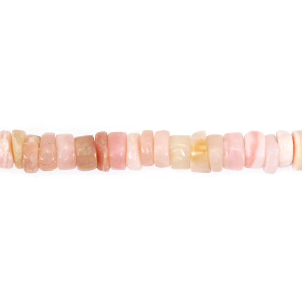 Opalo rosa rondelle heishi 7-8mm x 40cm