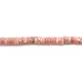 Rhodochrosite rondelle heishi 6-8mm x 40cm