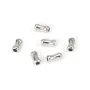 Perla tubo bambú 3x6mm - Plata 925 rodiada x 6pcs