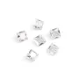 Colgante Óxido de circonio cuadrado talla princesa 5mm x 2pcs