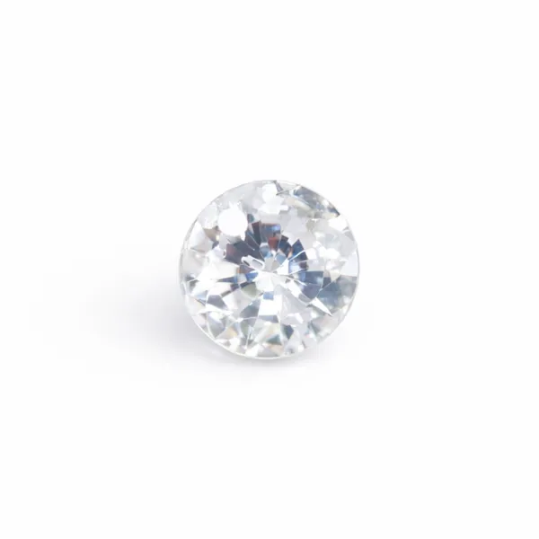 Runder, funkelnder Zirkonia-Anhänger 6mm x 2 Stück