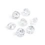 Pingente Óxido de zircônio redondo brilhante 4mm x 2pcs