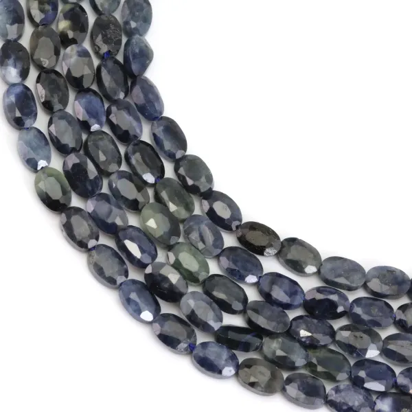 Faceted oval sapphire 4x6mm x 39cm