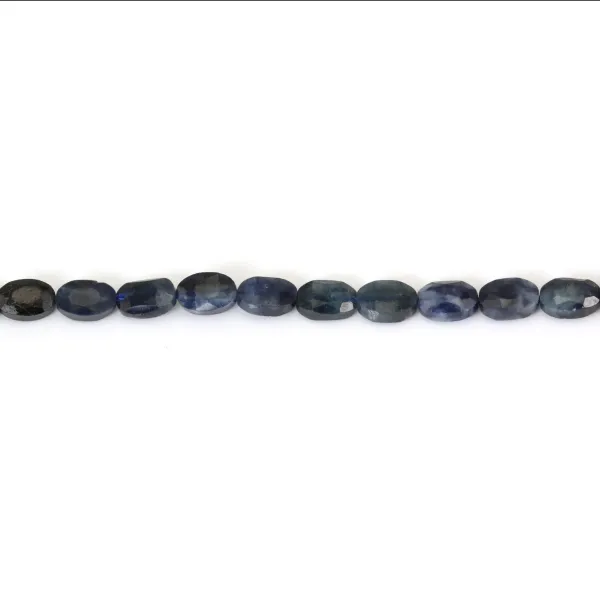 Faceted oval sapphire 4x6mm x 4pcs