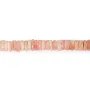 Opale rosa rondella heishi sfaccettato 7-8mm x 40cm