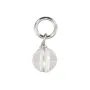 Runder Bergkristall-Anhänger 4mm - Rhodiniertes Silber 925 x 1Stk.