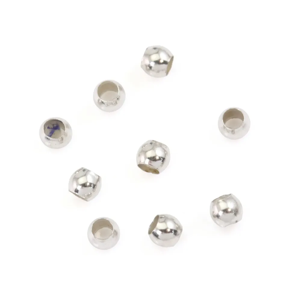 Runde Quetschperle 2.5mm - Silber 925 x 20Stk.