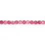 Tourmaline rose ronde facetté 3.5mm x 39cm