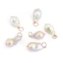 Colgante Perla de cultivo de agua dulce multicolor Barroca - Gold Filled rosado x 1pc