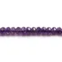 Amethyst, facettierte Scheibe, 4x6mm x 39cm